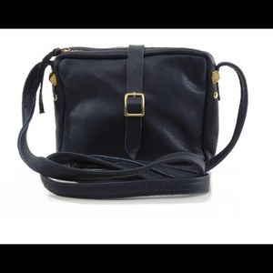 Navy blue Clare V midi sac